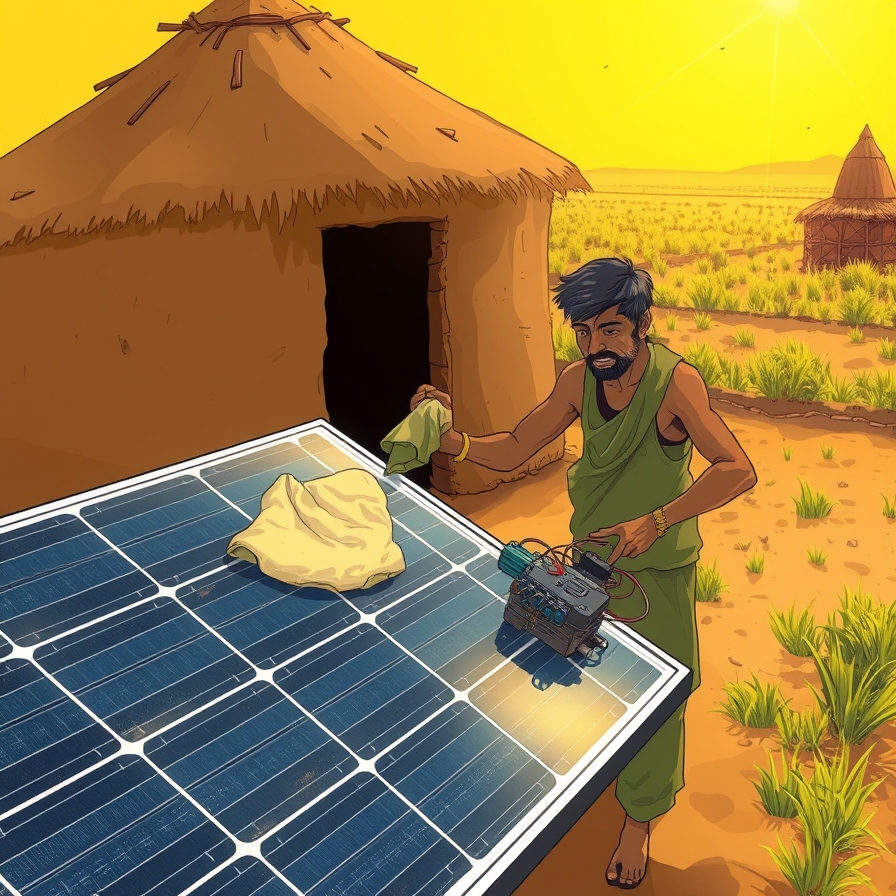 Starting solar power in rural India